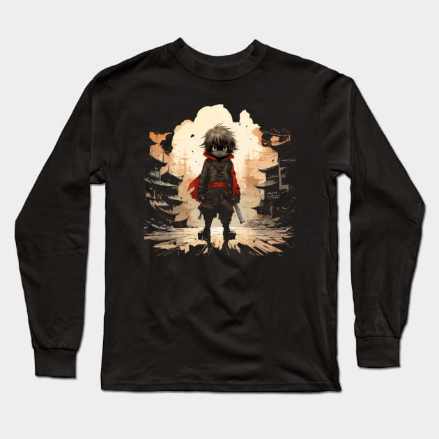 Feline Warrior Long Sleeve T-Shirt by apsi